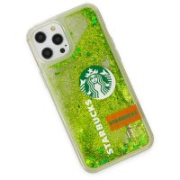 Newface iPhone 12 Pro Max Kılıf Starbuck Sulu Silikon - Açık Yeşil