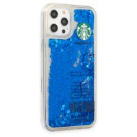 Newface iPhone 12 Pro Max Kılıf Starbuck Sulu Silikon - Mavi