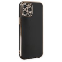 Newface iPhone 12 Pro Max Kılıf Volet Silikon - Siyah