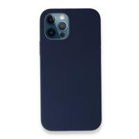 Newface iPhone 12 Pro Max Kılıf Magneticsafe Lansman Silikon Kapak - Lacivert