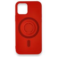 Newface iPhone 12 Pro Max Kılıf Viktor Yüzüklü Silikon - Kırmızı