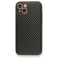 Newface iPhone 13 Kılıf Coco Karbon Silikon - Siyah
