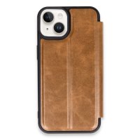 Newface iPhone 13 Kılıf Flip Cover - Taba