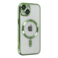 Newface iPhone 13 Kılıf Kross Magneticsafe Kapak - Koyu Yeşil