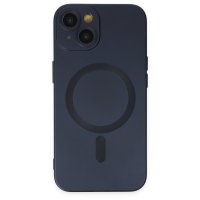 Newface iPhone 13 Kılıf Moshi Lens Magneticsafe Silikon - Lacivert