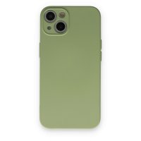 Newface iPhone 13 Kılıf Nano içi Kadife Silikon - Yeşil