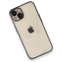 Newface iPhone 13 Kılıf Razer Lensli Silikon - Siyah