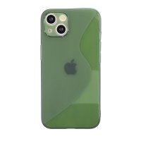 Newface iPhone 13 Kılıf S Silikon - Yeşil