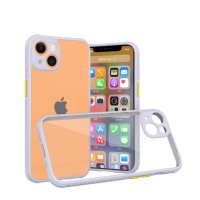 Newface iPhone 13 Mini Kılıf Miami Şeffaf Silikon - Lila