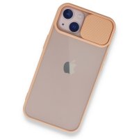 Newface iPhone 13 Mini Kılıf Palm Buzlu Kamera Sürgülü Silikon - Pembe