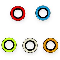 Newface iPhone 13 Mini Neon Fosforlu Kamera Lens - Sarı