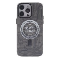 Newface iPhone 13 Pro Kılıf Apollo Magneticsafe Desenli Kapak - Apollo Siyah - 1