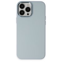 Newface iPhone 13 Pro Kılıf Asya Deri Silikon - Sierra Blue