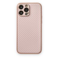 Newface iPhone 13 Pro Kılıf Coco Karbon Silikon - Pembe