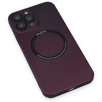 Newface iPhone 13 Pro Kılıf Jack Magneticsafe Lens Silikon - Mürdüm