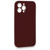 Newface iPhone 13 Pro Kılıf Lansman Legant Silikon - Bordo