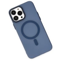 Newface iPhone 13 Pro Kılıf Lodos Magneticsafe Mat Kapak - Mavi