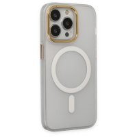 Newface iPhone 13 Pro Kılıf Lodos Magneticsafe Mat Kapak - Şeffaf