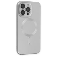 Newface iPhone 13 Pro Kılıf Moshi Lens Magneticsafe Silikon - Gümüş