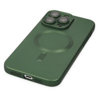 Newface iPhone 13 Pro Kılıf Moshi Lens Magneticsafe Silikon - Yeşil