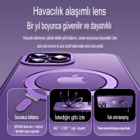 Newface iPhone 13 Pro Kılıf Mudo Mat Magneticsafe Kapak - Şeffaf