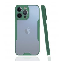 Newface iPhone 13 Pro Kılıf Platin Silikon - Yeşil