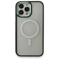 Newface iPhone 13 Pro Kılıf Room Magneticsafe Silikon - Köknar Yeşili