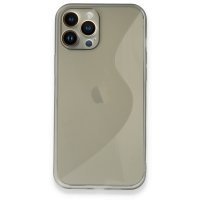 Newface iPhone 13 Pro Kılıf S Silikon - Gri