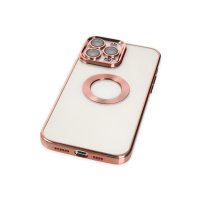 Newface iPhone 13 Pro Kılıf Slot Silikon - Rose Gold