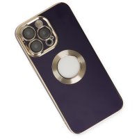 Newface iPhone 13 Pro Kılıf Store Silikon - Derin Mor