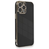 Newface iPhone 13 Pro Kılıf Volet Silikon - Siyah