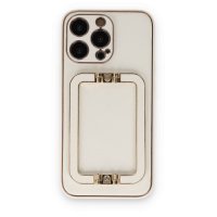 Newface iPhone 13 Pro Max Kılıf Coco Elit Kapak - Beyaz