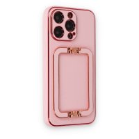 Newface iPhone 13 Pro Max Kılıf Coco Elit Kapak - Pembe