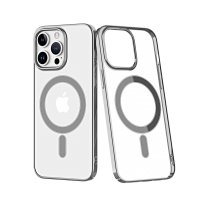 Newface iPhone 13 Pro Max Kılıf Element Magneticsafe Sert Kapak - Gümüş