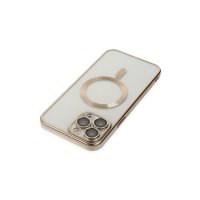 Newface iPhone 13 Pro Max Kılıf Kross Magneticsafe Kapak - Gold