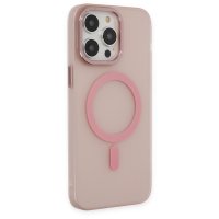 Newface iPhone 13 Pro Max Kılıf Lodos Magneticsafe Mat Kapak - Pembe