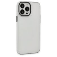 Newface iPhone 13 Pro Max Kılıf Modos Metal Kapak - Şeffaf