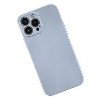 Newface iPhone 13 Pro Max Kılıf Nano içi Kadife Silikon - Sky Blue