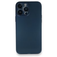 Newface iPhone 13 Pro Max Kılıf PP Ultra İnce Kapak - Mavi