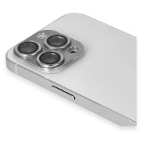 Newface iPhone 13 Pro Max Pers Alüminyum Kamera Lens - Gümüş