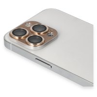 Newface iPhone 13 Pro Pers Alüminyum Kamera Lens - Gold