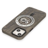 Newface iPhone 14 Kılıf Apollo Magneticsafe Desenli Kapak - Apollo Siyah - 1