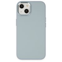 Newface iPhone 14 Kılıf Asya Deri Silikon - Sierra Blue
