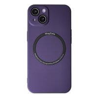 Newface iPhone 14 Kılıf Jack Magneticsafe Lens Silikon - Mor