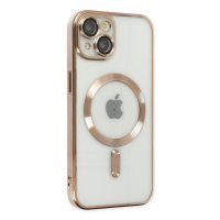 Newface iPhone 14 Kılıf Kross Magneticsafe Kapak - Gold