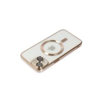 Newface iPhone 14 Kılıf Kross Magneticsafe Kapak - Gold