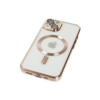 Newface iPhone 14 Kılıf Kross Magneticsafe Kapak - Gold