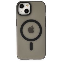 Newface iPhone 14 Kılıf Lodos Magneticsafe Mat Kapak - Siyah