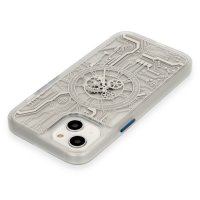 Newface iPhone 14 Kılıf Magic Magneticsafe Silikon - Şeffaf