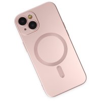 Newface iPhone 14 Kılıf Moshi Lens Magneticsafe Silikon - Rose Gold